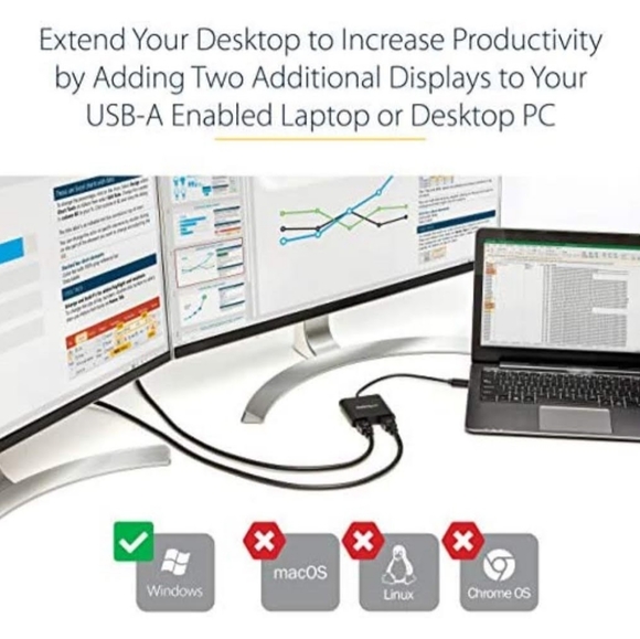 Startech.com 2X HDMI (1x4K 1x1080p) USB 3.0 - Picture 4 of 4